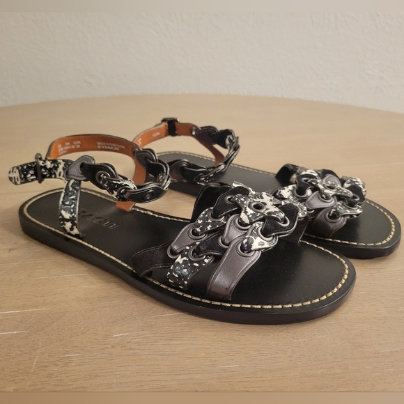 Coach Link Sandal Sz 5.5 - Picture 1 of 11